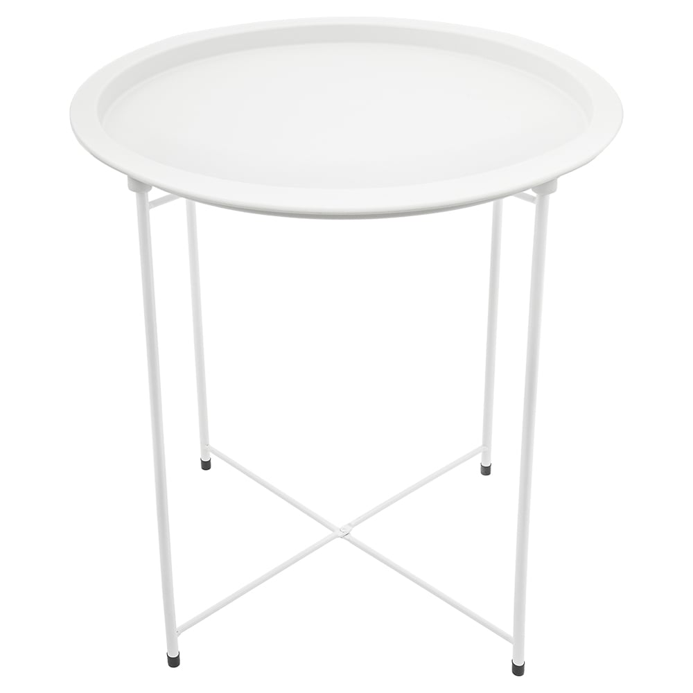 Складной металлический столик Вещицы 470х470х500, белый Org-11 ...
