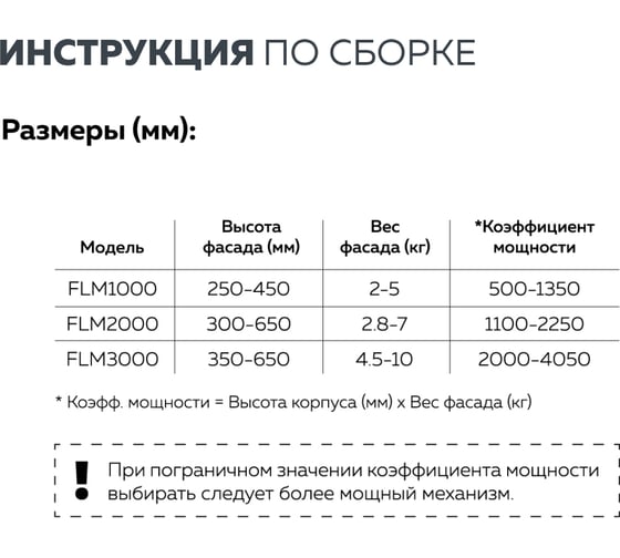 Подъемно-поворотный механизм Вещицы 2,8-7 кг Lemax PROF FLM2000
