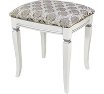 Банкетка Мебелик Васко В 106Н белый/серебро, Маркус серебро 8150