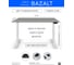 Письменный, компьютерный стол для работы сидя и стоя StolStoya BAZALT белый, регулируемый, с электроприводом, столешница лдсп вулкан, 130x60 SE222Wt13060 2