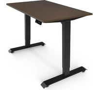 Письменный, компьютерный стол для работы сидя и стоя StolStoya BAZALT, черный, с электроприводом, столешница лдсп бронза 145x80 SE222BC14580