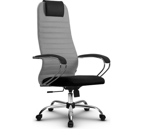 Кресло МЕТТА su-b-10, подлокотники 131, основание 003, светло-серый z312463101 1