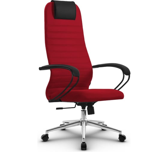 Кресло МЕТТА su-b-10, подлокотники 130, основание 009, красный/красный z313637488 1