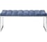 Банкетка GreenWeen ALBA каркас н/ж сталь, сидение шенилл Steel Blue, каретная стяжка, 1100x400x450 GW-ALBA-NER-SBLUE-110-K 5