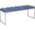 Банкетка GreenWeen ALBA каркас н/ж сталь, сидение шенилл цвет Steel Blue, Bulon, 1100x400x450 GW-ALBA-NER-SBLUE-110-BL 1