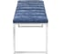 Банкетка GreenWeen ALBA каркас н/ж сталь, сидение шенилл цвет Steel Blue, Bulon, 1100x400x450 GW-ALBA-NER-SBLUE-110-BL 6