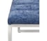Банкетка GreenWeen ALBA каркас н/ж сталь, сидение шенилл цвет Steel Blue, Bulon, 1100x400x450 GW-ALBA-NER-SBLUE-110-BL 7