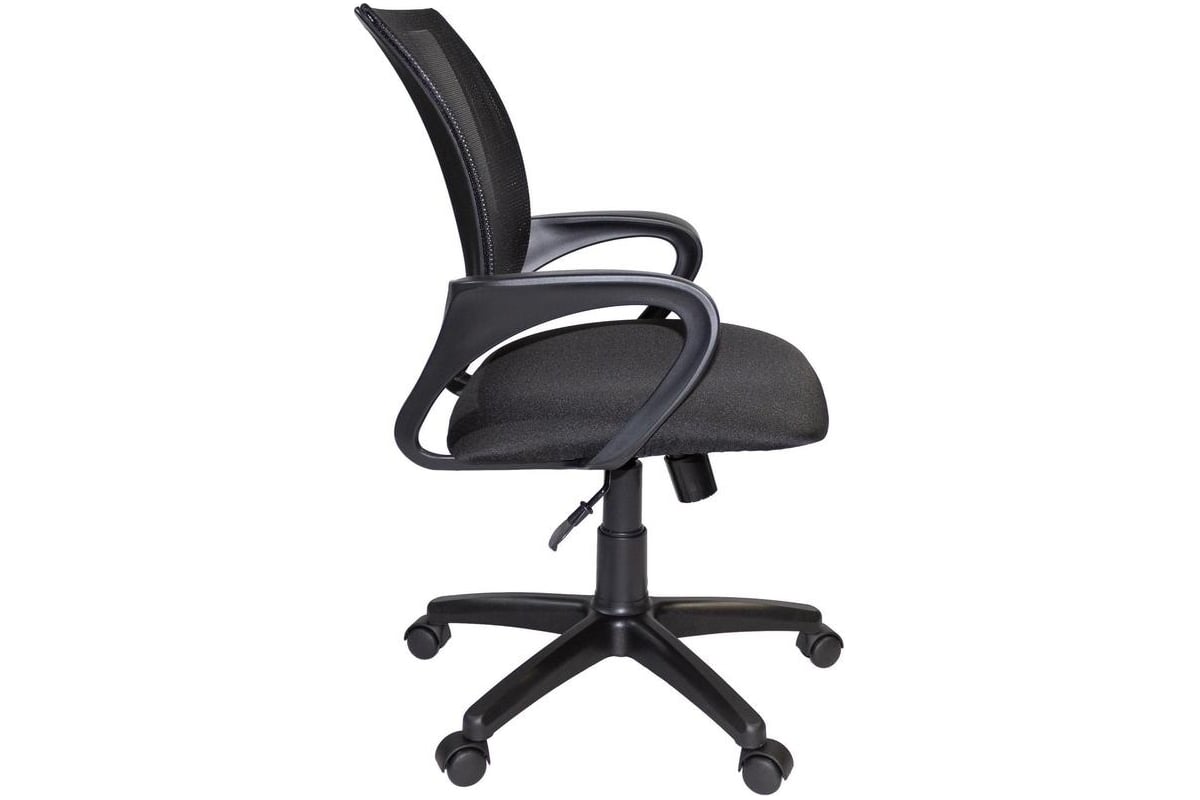 Кресло ООО Комус К-4 TC Net ткань черная, сетка черная, пластик 1639941 ...