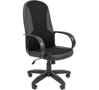 Кресло ООО КомусК-82 TС ткань кожзам чёрная, пластик 1639945