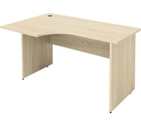 Письменный стол ООО Комус IN Рондо L правый 22/16 1400x900x755, дуб альпийский 1629859