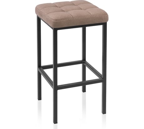 Барный стул Woodville лофт ткань канди мокко, черный матовый 424149