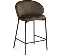 Барный стул Woodville нейл шоколадный, черный 528462