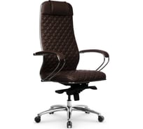 Кресло МЕТТА samurai kl-1.04 mpes, темно-коричневый, c-edition z312293593