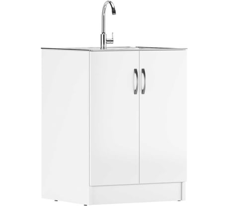 Тумба Домино под нержавеющую мойку 60x50 белый D6050BL
