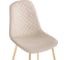 Стул на металлокаркасе Woodville dabl latte/gold 15325 5