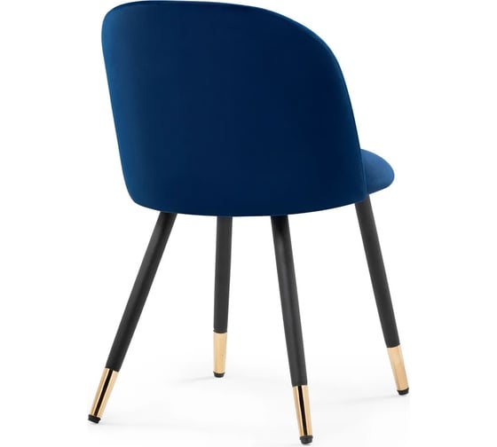 Стул на металлокаркасе Woodville gabi dark blue/black/gold 15349