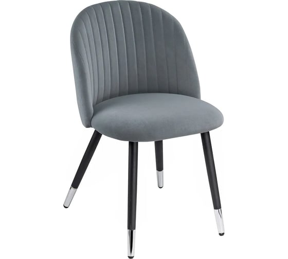 Стул на металлокаркасе Woodville gabi gray/black 15115