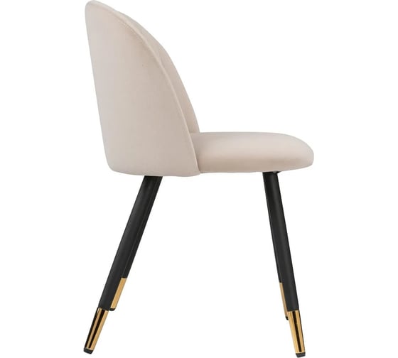 Стул на металлокаркасе Woodville gabi beige/black/gold 15116