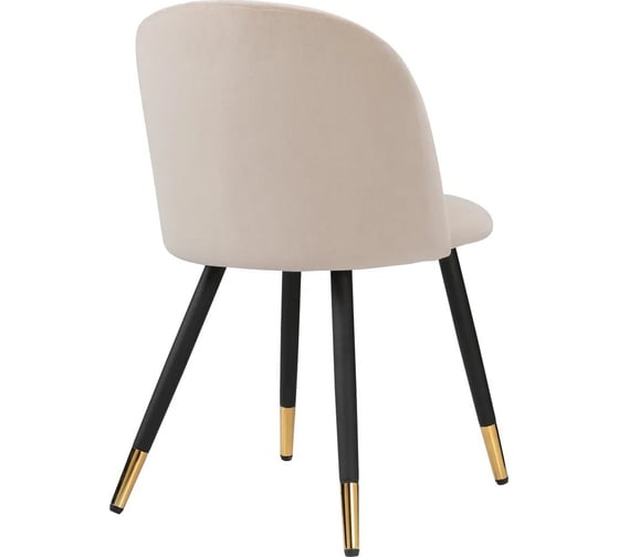 Стул на металлокаркасе Woodville gabi beige/black/gold 15116