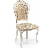 Деревянный стул Woodville bronte молочный, с патиной 438323