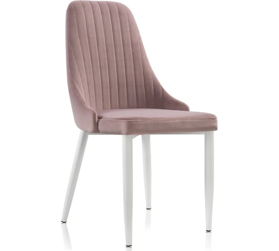 Стул на металлокаркасе Woodville kora white/light purple 15233 1