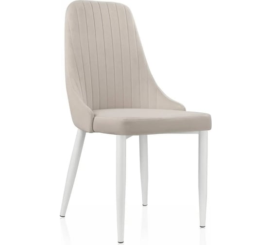 Стул на металлокаркасе Woodville kora white/beige 15222
