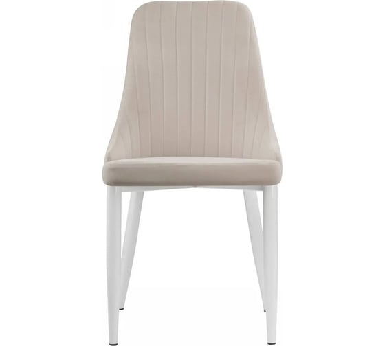 Стул на металлокаркасе Woodville kora white/beige 15222