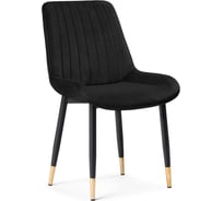 Стул на металлокаркасе Woodville seda 1 black/gold/black 15295