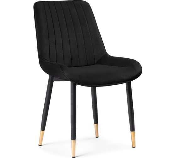 Стул на металлокаркасе Woodville seda 1 black/gold/black 15295