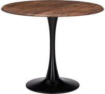 Деревянный стол Woodville тулип 90x73, орех кантри/черный 530837