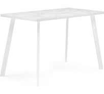 Деревянный стол Woodville тринити лофт 120 25 мм, сабия/белый матовый 476933