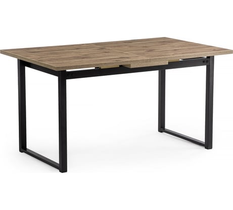 Деревянный стол Woodville макта 140 дуб велингтон/черный матовый 453135