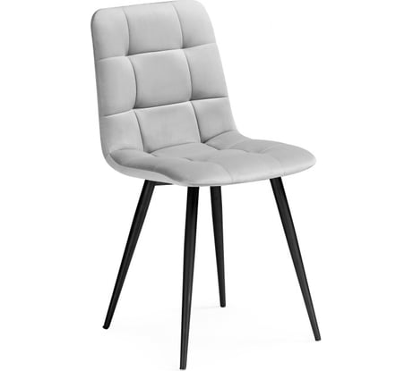 Стул на металлокаркасе Woodville чилли к светло-серый/черный 502073