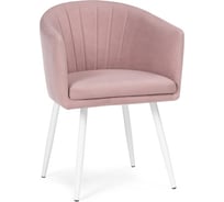 Стул на металлокаркасе Woodville валета пыльно-розовый/белый 504206