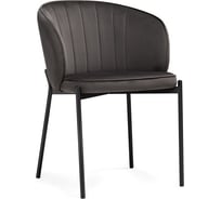 Стул на металлокаркасе Woodville нейл серый/черный 528448