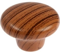 Ручка-кнопка CAPPIO диаметр 33 мм, пластик, цвет дерево 9047404