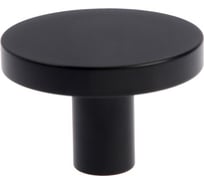 Ручка-кнопка CAPPIO диаметр 33 мм, высота 20 мм, латунь, цвет черный 9279464