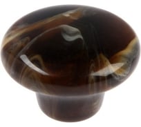 Ручка-кнопка CAPPIO диаметр 33 мм, акрил, цвет коричневый 9047402