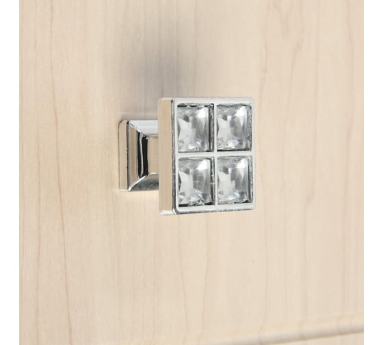 Ручка-кнопка CAPPIO 27x27 мм цвет хром 7599968
