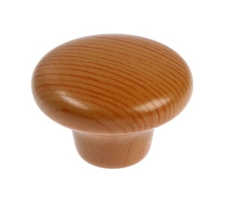 Ручка-кнопка CAPPIO диаметр 33 мм, пластик, цвет дерево 9047405