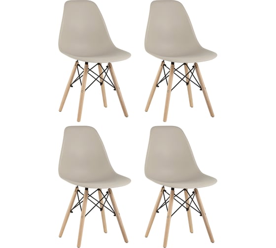 Стул Стул Груп eames, бежевый, 4 шт. Y801 beige BOX 1