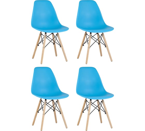 Стул Стул Груп eames, бирюзовый, 4 шт. Y801 aqua BOX