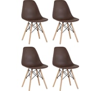 Стул Стул Груп eames, коричневый, 4 шт. Y801 brown BOX