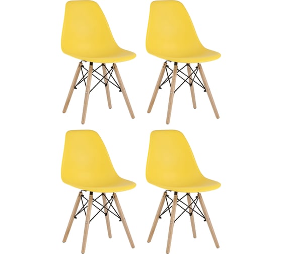 Стул Стул Груп eames, желтый, 4 шт. Y801 yellow BOX