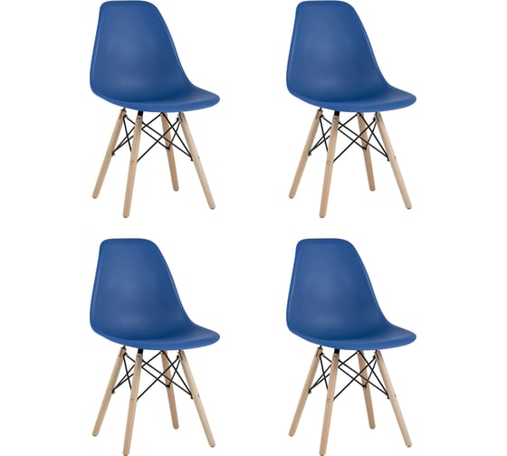 Стул Стул Груп eames, синий, 4 шт. Y801 navy BOX
