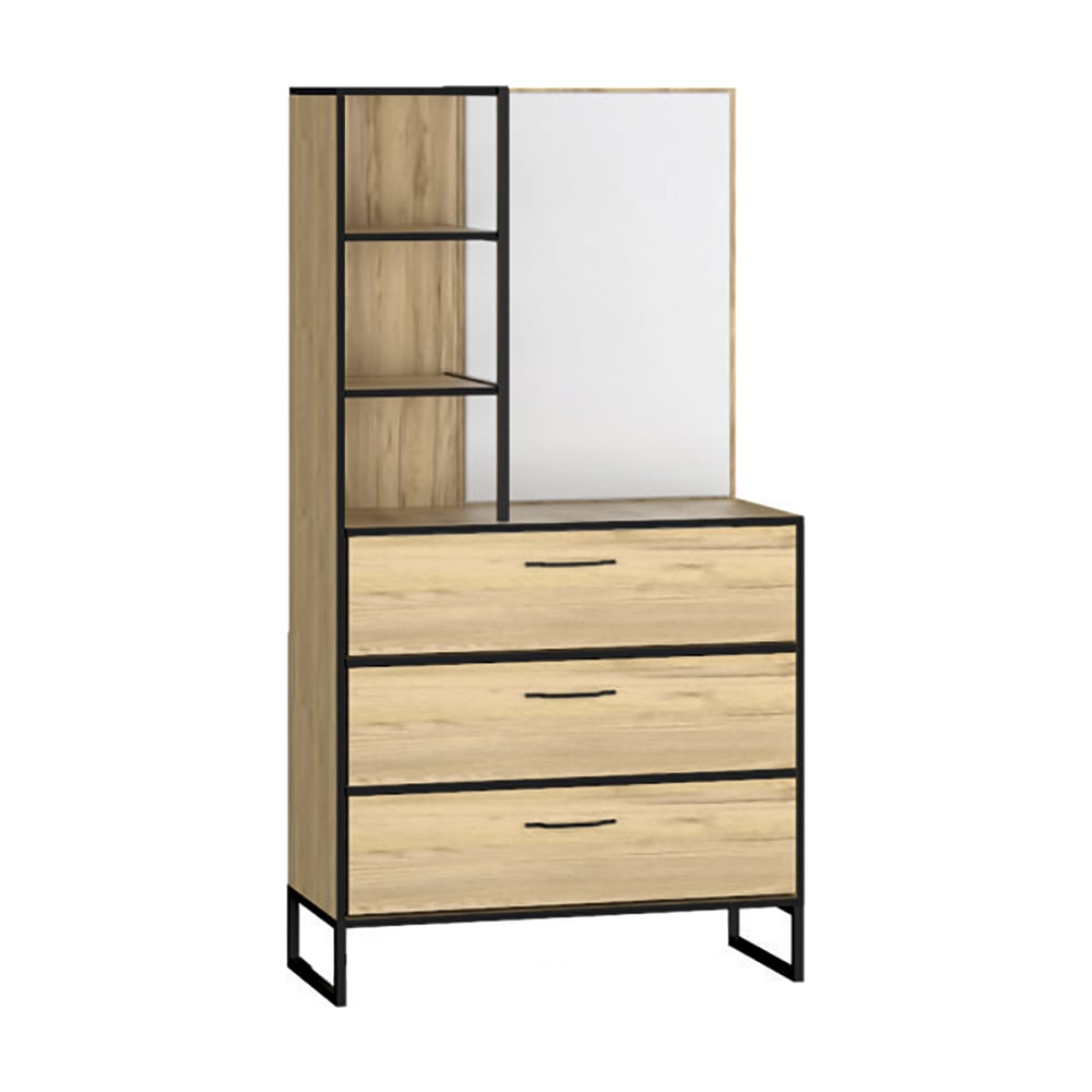 Комод Ивару виртон-3 с надстройкой, дуб крафт золотой 101435 - выгодная ...