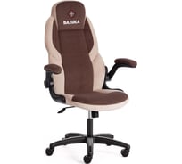 Кресло Tetchair bazuka флок, коричневый/бежевый/коричневый перфорированный, 6/7/6/06 19935