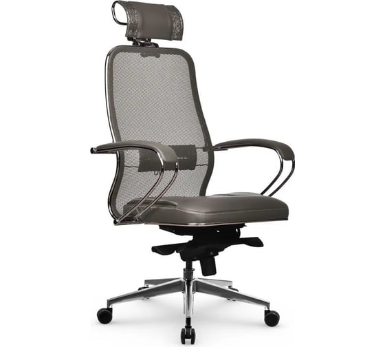 Кресло МЕТТА samurai sl-2.041 mpes, светло-коричневый/серый/серый z312293692 1