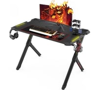 Стол для компьютера EUREKA R1 S с RGB подсветкой, чёрный ERK-EDK-R1S-V3