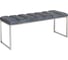 Банкетка GreenWeen ALBA, каркас н/ж сталь, сидение шенилл, цвет Steel Grey, Bulon, 1100x400x450 GW-ALBA-NER-SGREY-110-BL 1